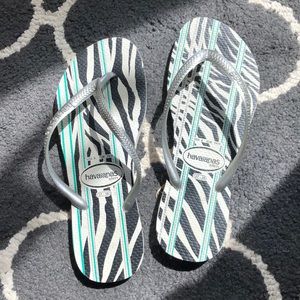HAVAIANAS | Slim Flip Flops Silver